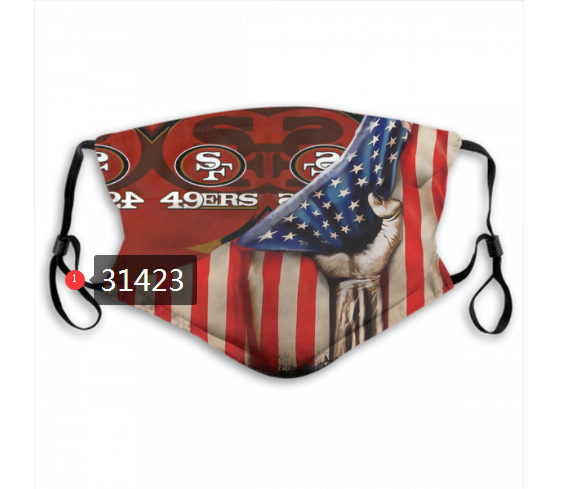 NFL 2020 San Francisco 49ers 163 Dust mask with filter->nfl dust mask->Sports Accessory